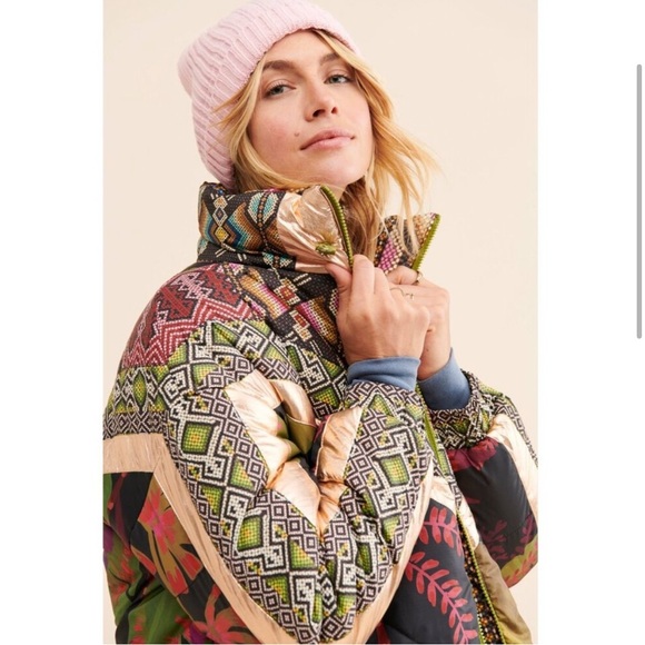 FARM Rio Tropical Rauti Reversible Puffer Jacket - Picture 2 of 9